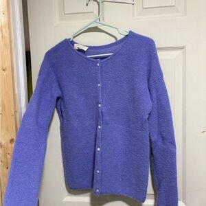 Sézane Lavender Cardigan